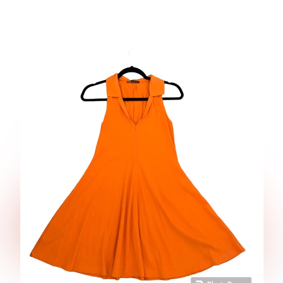 Zara Ribbed Collar skater dress - Picture 2 of 6